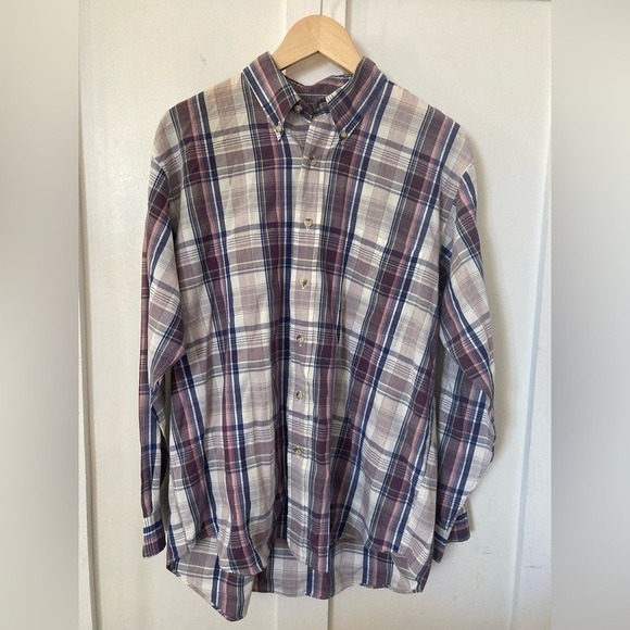 ORVIS Large button down shirt long sleeve plaid - Picture 1 of 11